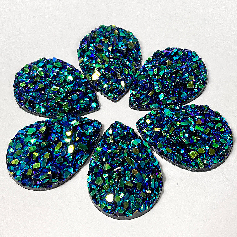 Stained Glass Teardrop Sparkle Gems