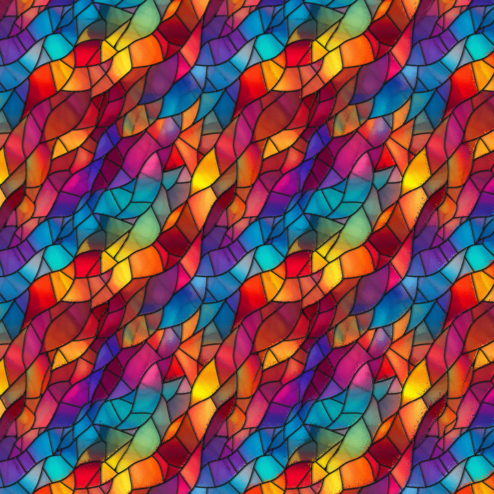 Stained Glass 12x12 Card Print