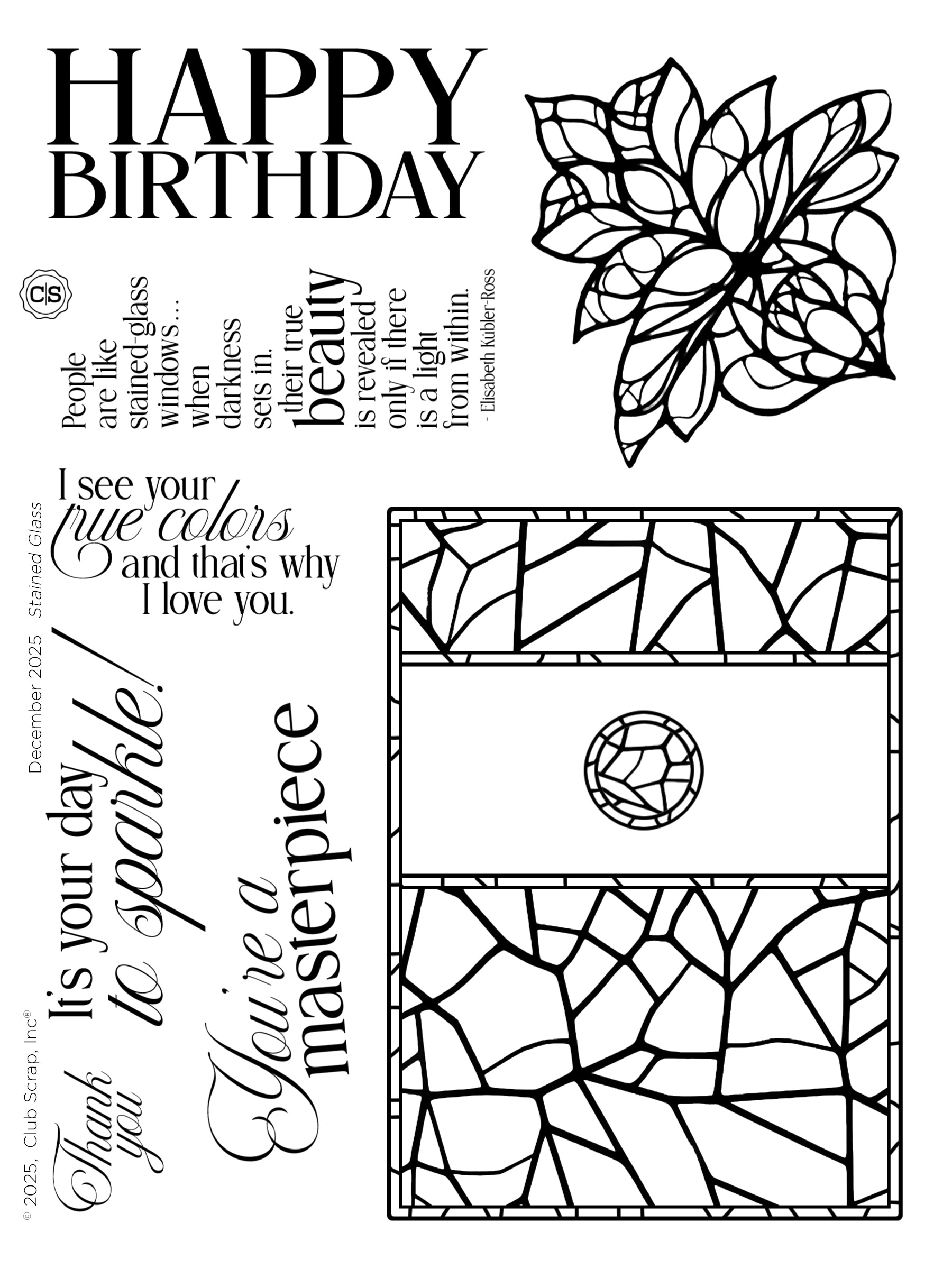 Stained Glass Stamps