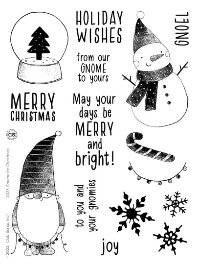 Gnome for Christmas Stamps