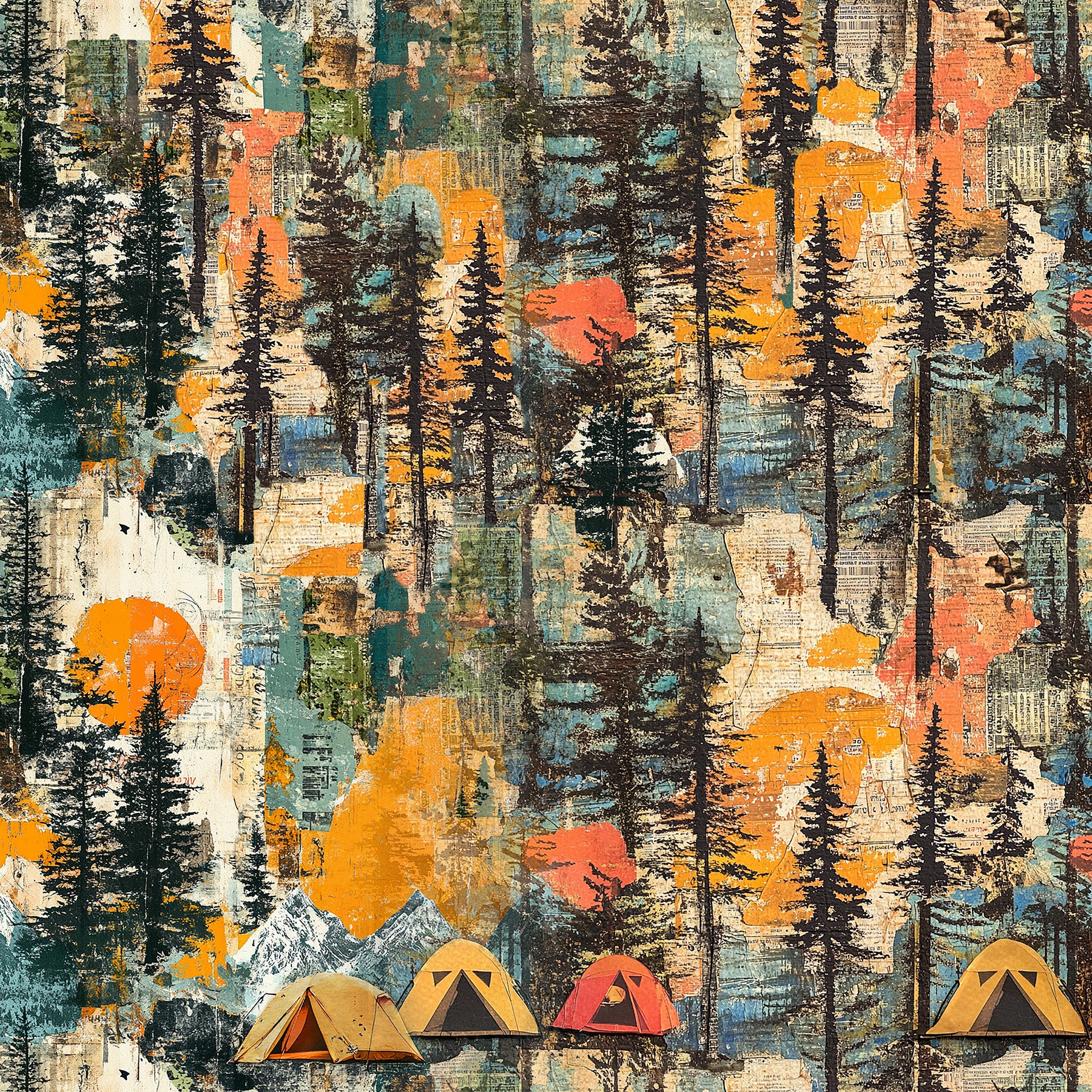 In Tents 12x12 Small Tent Print