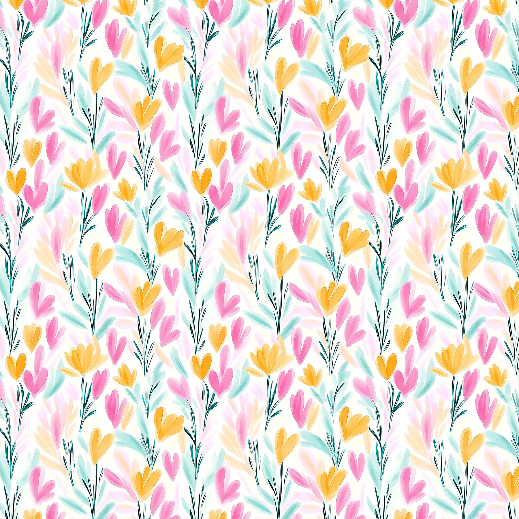 Tiny Blossoms Large Floral Print