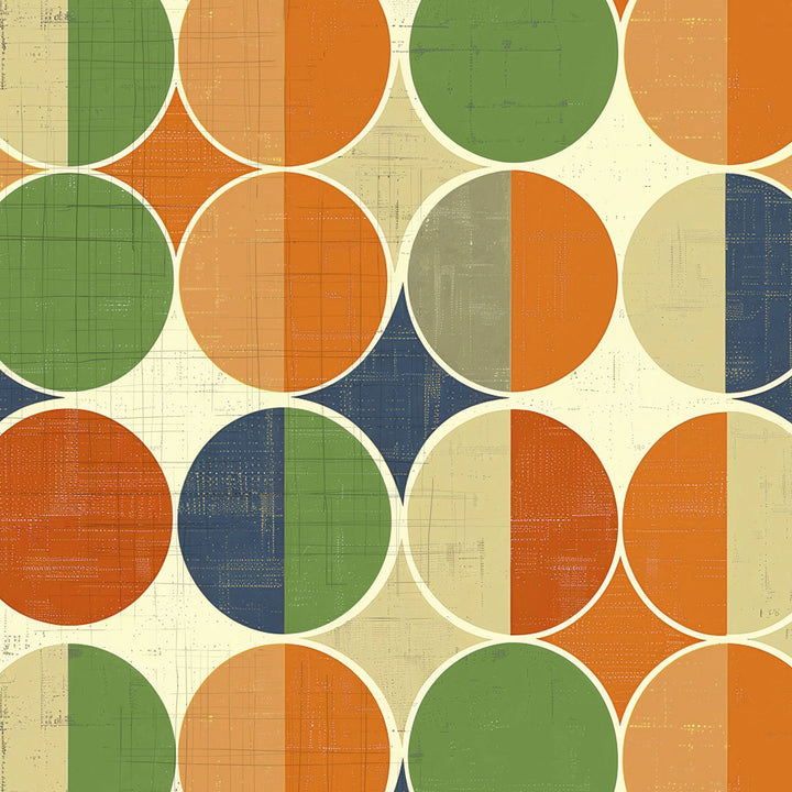 Mid Mod 12x12 Large Circles Print
