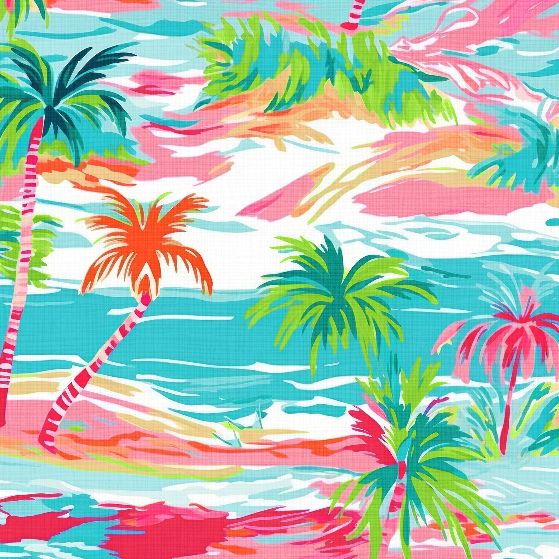 Splash 12x12 Palm Tree Print