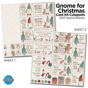 Gnome for Christmas Card Cutaparts