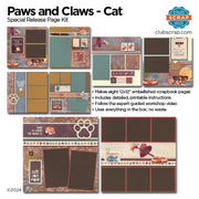 Paws and Claws Cat Page Kit