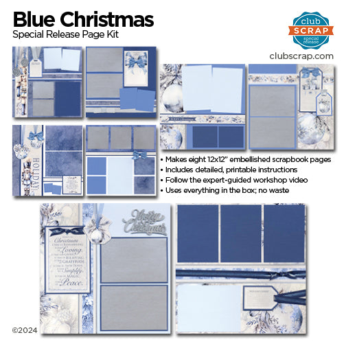 Blue Christmas Page Kit