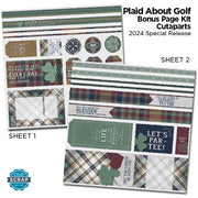 Plaid About Golf Bonus Page Kit Cutaparts