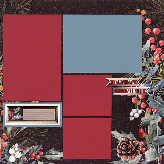 Boughs of Joy 12x12 Berry Print