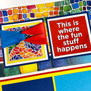 Colorful Life 12x12 Small Mosaic Print