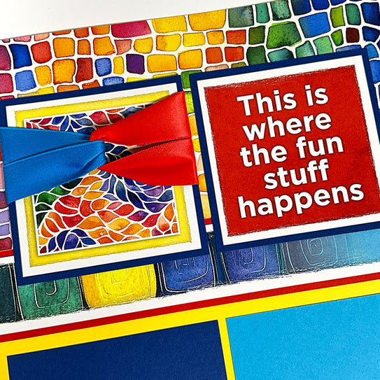 Colorful Life 12x12 Small Mosaic Print