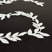Tie the Knot Lace Embroidered Leaves
