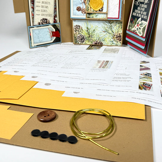 Travel Memory Book Components - Kraft