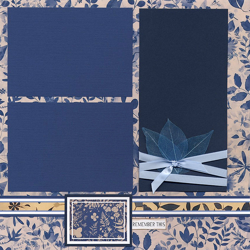 Blue Botanicals 12x12 Small Print
