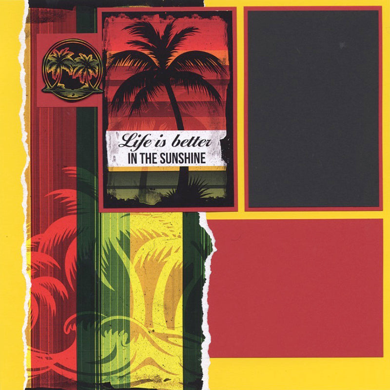 One Love 12x12 Vertical Stripe Print