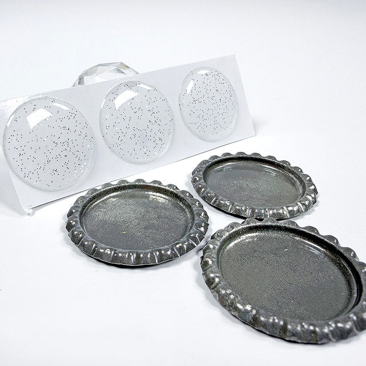 One Love Bottle Caps with Epoxy Stickers