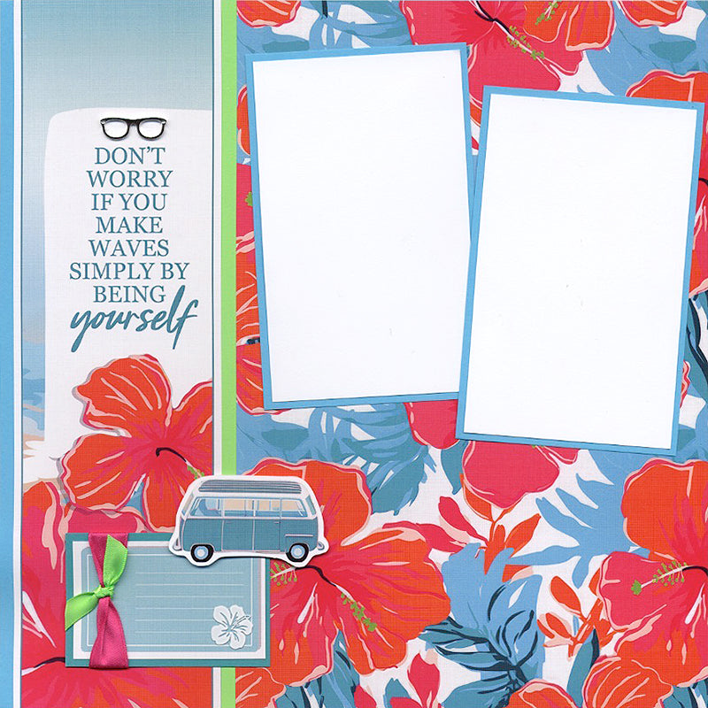 Splash 12x12 Hibiscus Print