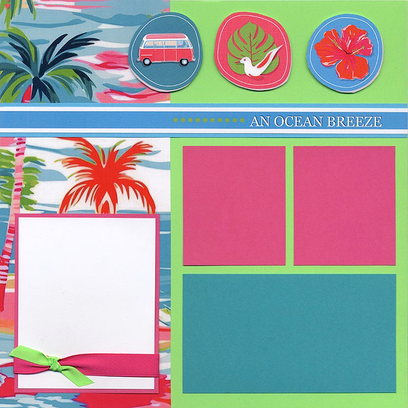 Splash 12x12 Palm Tree Print