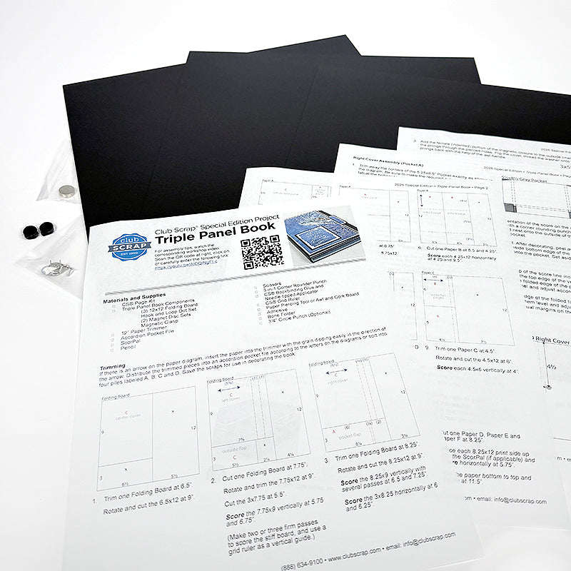 Triple Panel Book Components