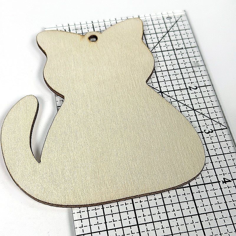Wags and Whiskers Cat Woodcut