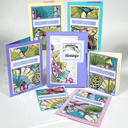 5x7 Nested Strips Card Kit - Lotus