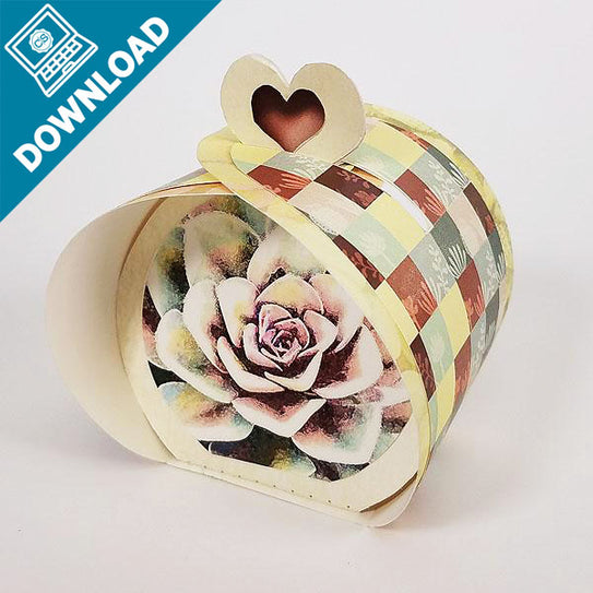 Oval Tunnel Gift Box Cut File
