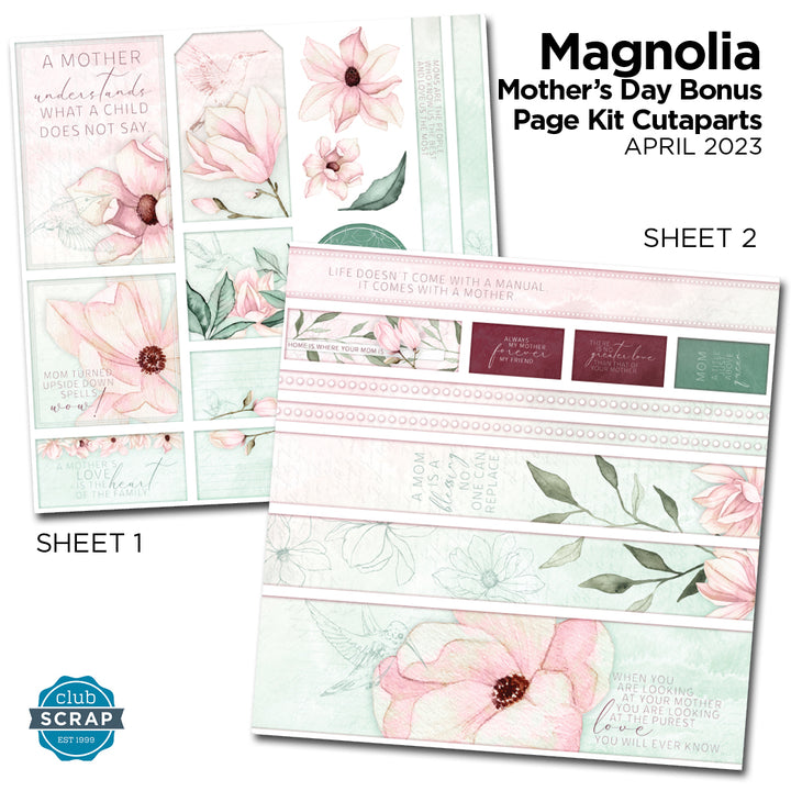 Magnolia Mother's Day Page Cutaparts