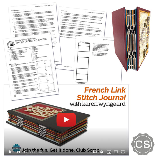 French Link Stitch Journal Instructions
